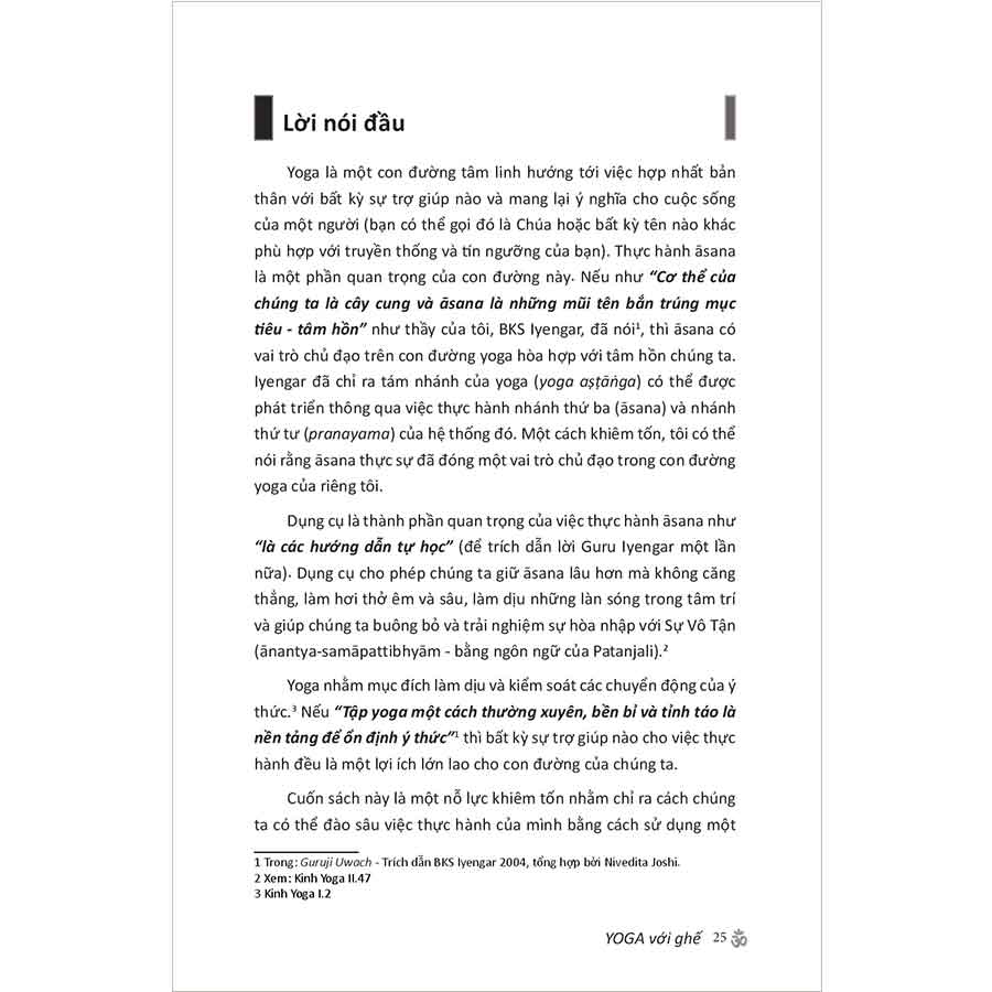 Sách Yoga Với Ghế Bản Đầy Đủ - Hướng Dẫn Thực Hành Toàn Diện Iyengar Yoga Với Ghế