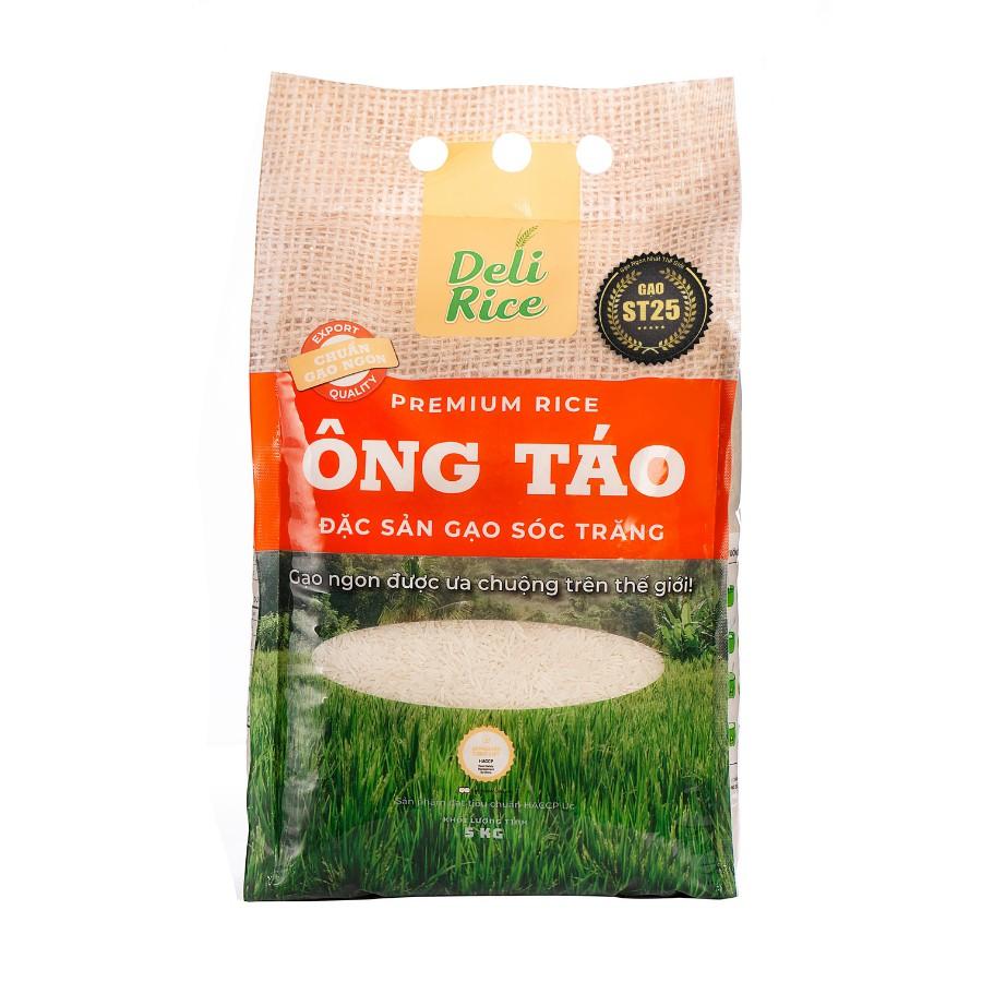 Gạo ST25 Ông Táo Sóc Trăng Delifarm 5kg