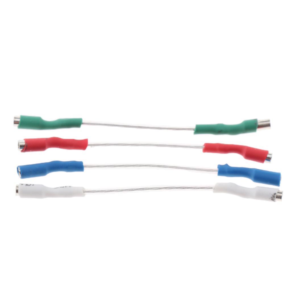 4 Pieces Premium Turntable Phonograph Wires Stereo Cartridge Headshell Wires
