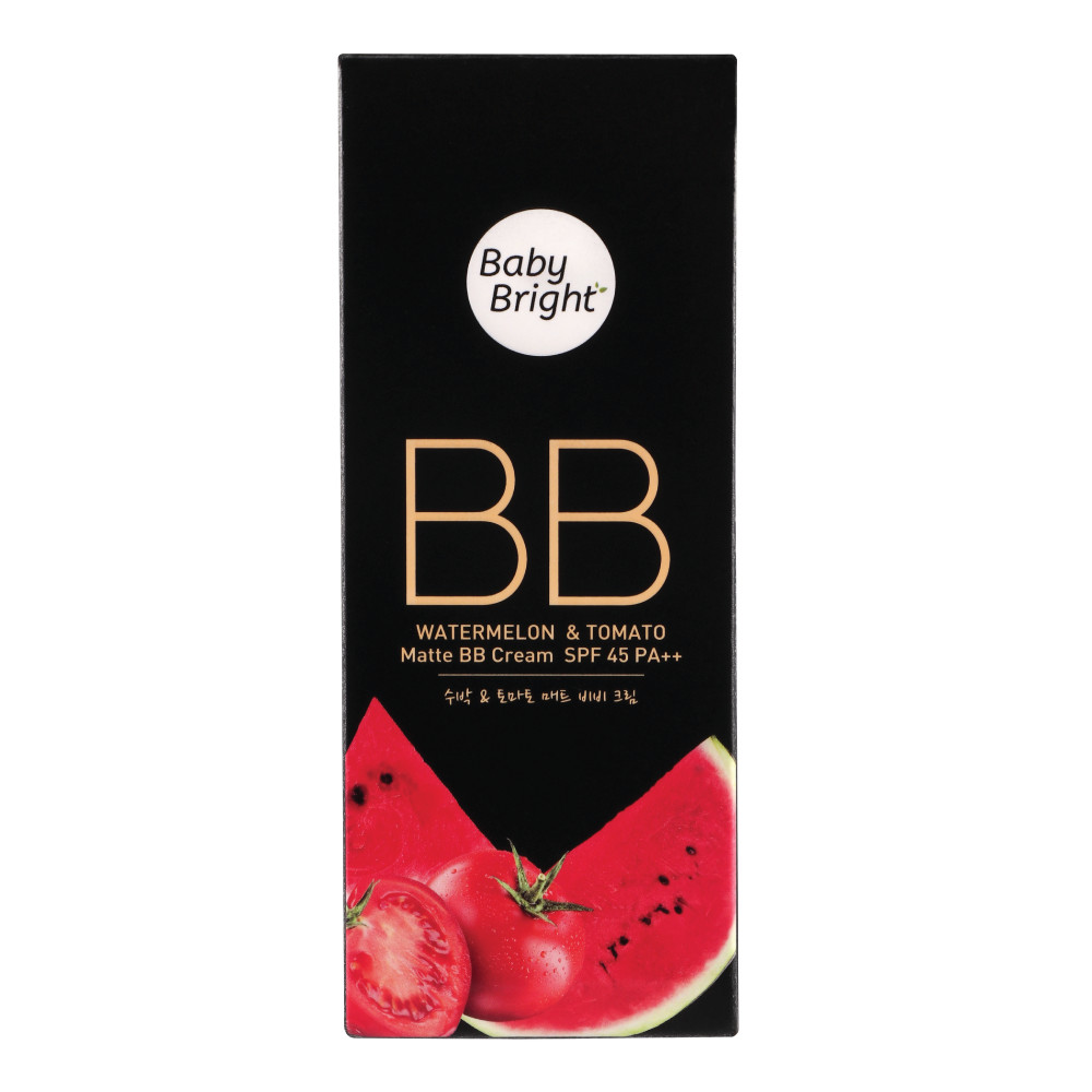 Kem nền dưa hấu và cà chua Baby Bright Watermelon &amp; Tomato Matte BB Cream SPF45 PA++ 30g