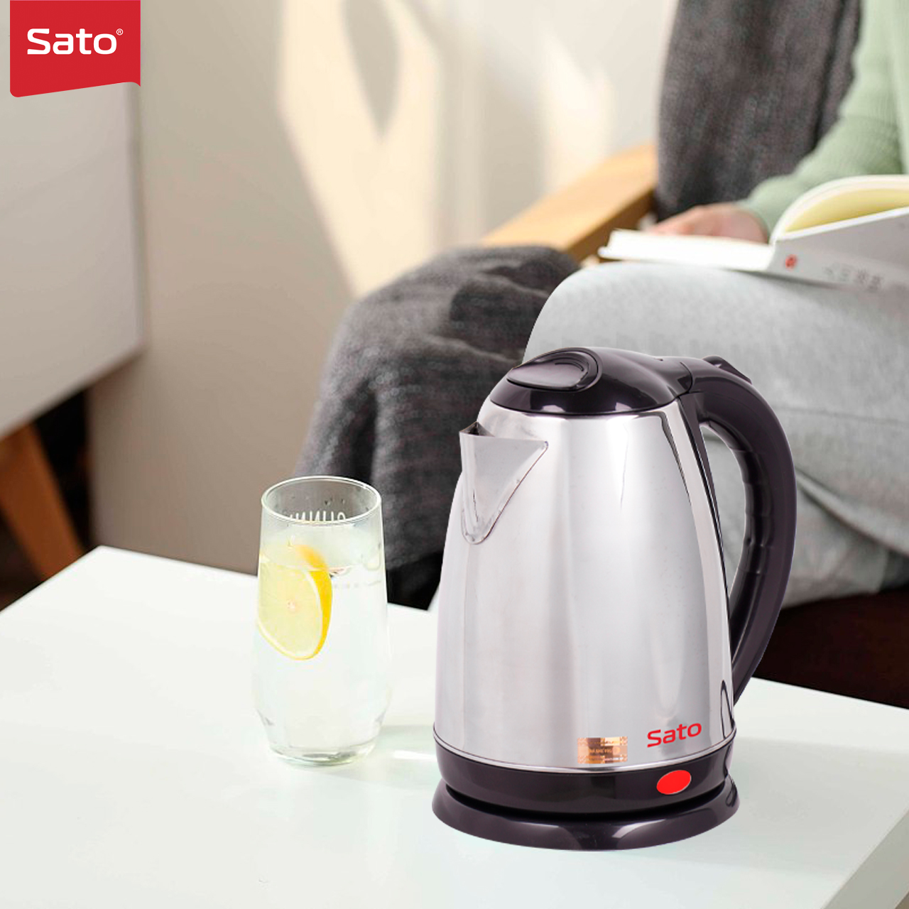 Ấm Siêu Tốc Sato 17ST48 1.8L - Hàng Chính Hãng