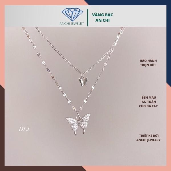 Dây chuyền đôi uyên ương hồ điệp, Quà tặng bạn gái,An chi jewelry