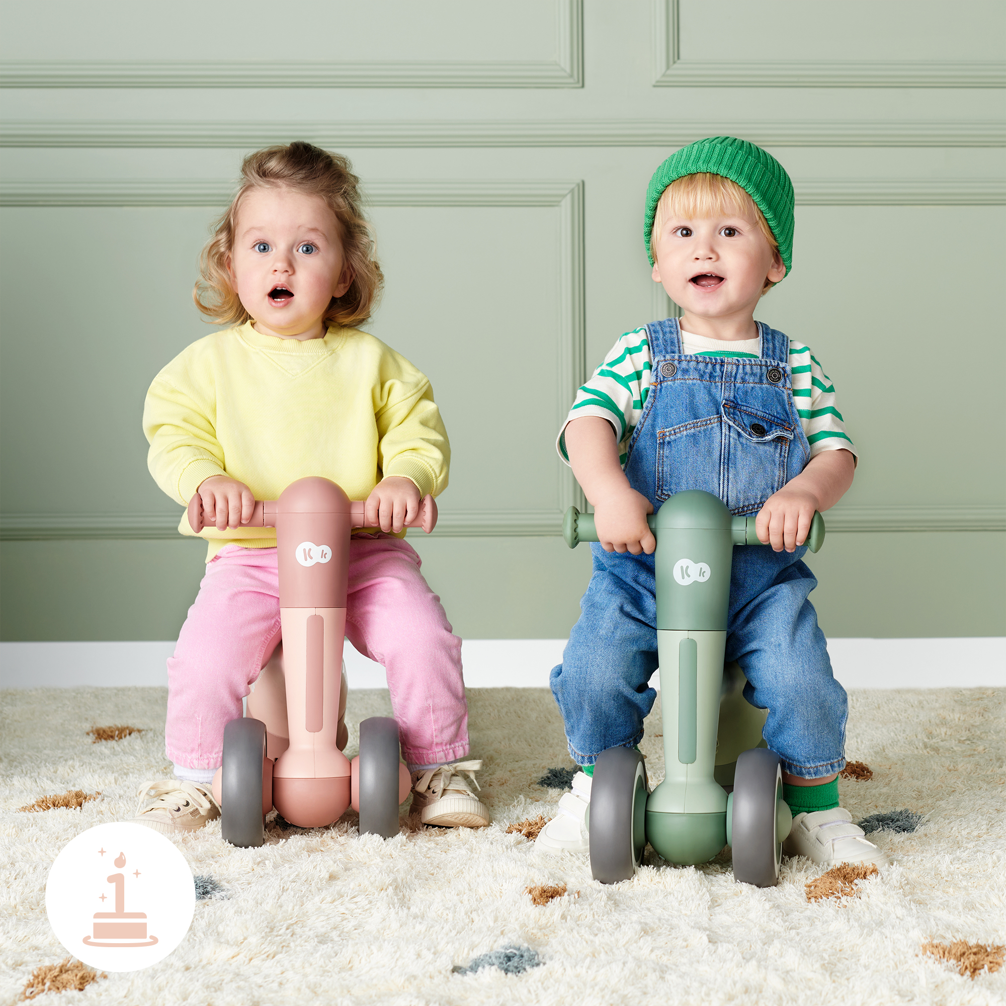Xe chòi chân/cân bằng Kinderkraft MINIBI cho bé từ 1-3 tuổi hoặc bé cao từ 74 cm - Hàng chính hãng