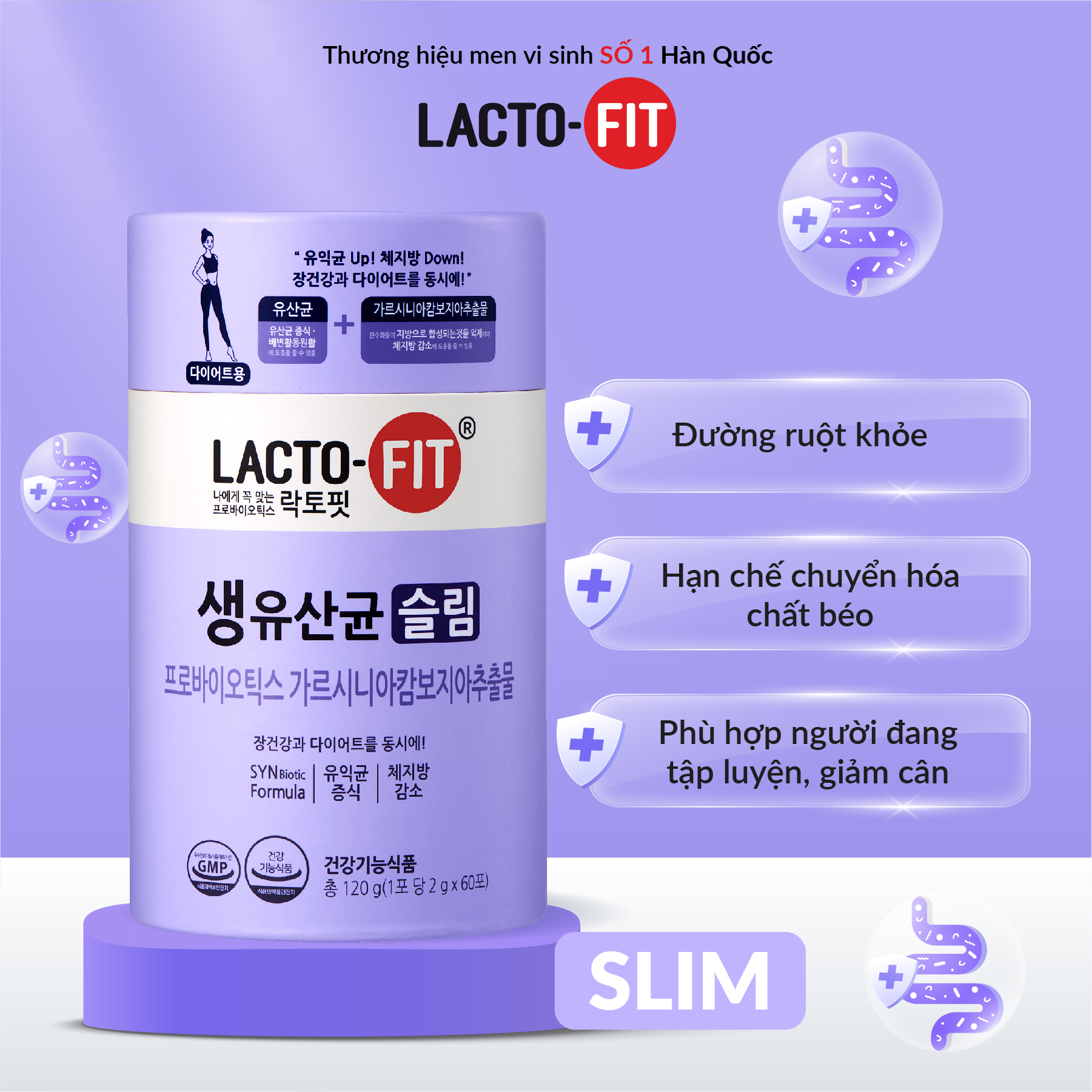 Gói Lẻ Men Vi Sinh LACTO-FIT SLIM - Ổn Định Tiêu Hoá & Hỗ Trợ Giảm Cân