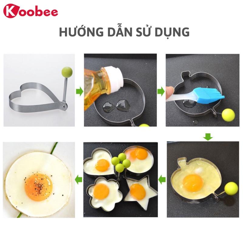 Khuôn tráng inox tạo hình trứng tráng và làm bánh an toàn cho bé KOOBEE (AD02)