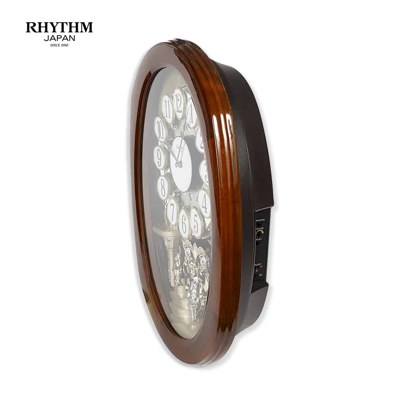 Đồng hồ  treo tường Nhật Bản Rhythm Magic Motion 4MH407WU06 – KT 41.6 x 55.8 x 12.0cm. Dùng PIN.