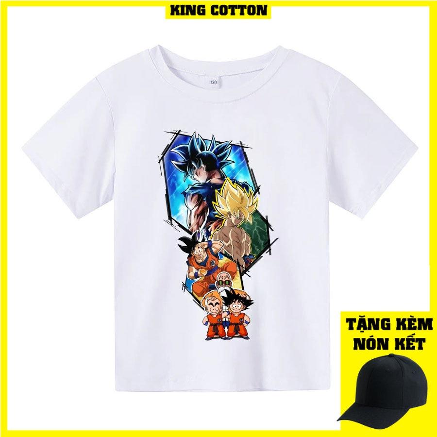 Áo thun trẻ em GOKU 2, 4 màu, có size người lớn, Anam Store