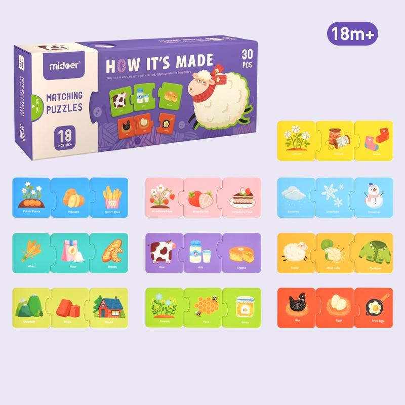 Đồ Chơi Xếp Hình Tư Duy Logic Giáo Dục Sớm Cho Bé Mideer Matching Puzzles