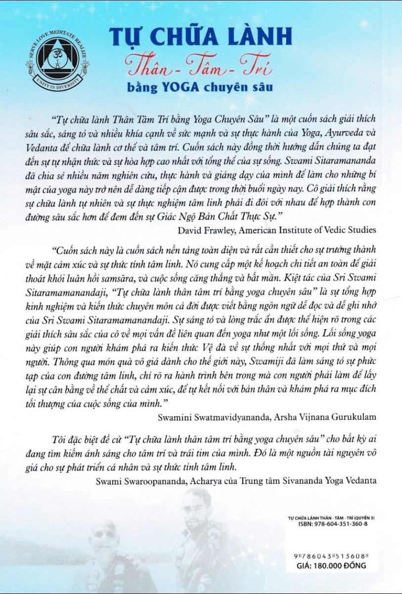 Sách - Phương Pháp Sức Khoẻ Toàn Diện Của Yoga Cổ Điển - Tự Chữa Lành Thân-Tâm-Trí Bằng Yoga Chuyên Sâu - Quyển 3