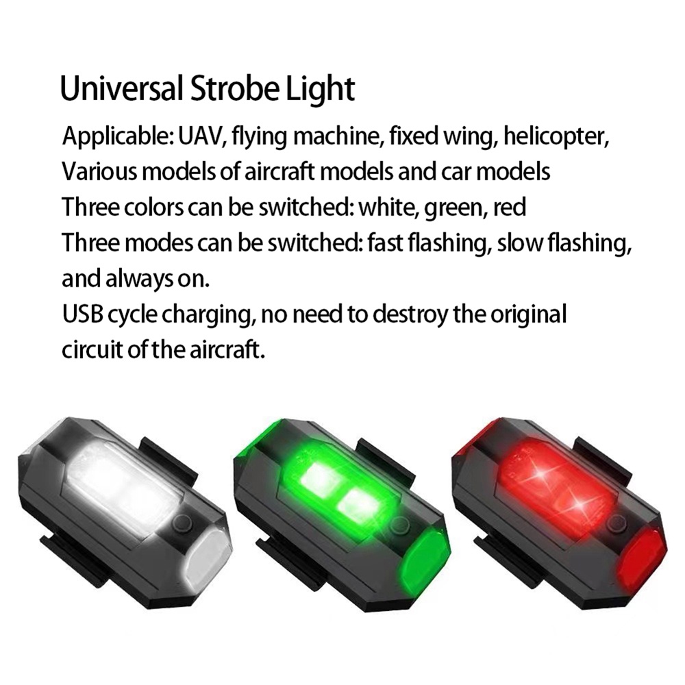 Đèn LED Nhấp Nháy Nhiều Chế Độ Màu Gắn Đôi Xe Máy Cảnh Báo