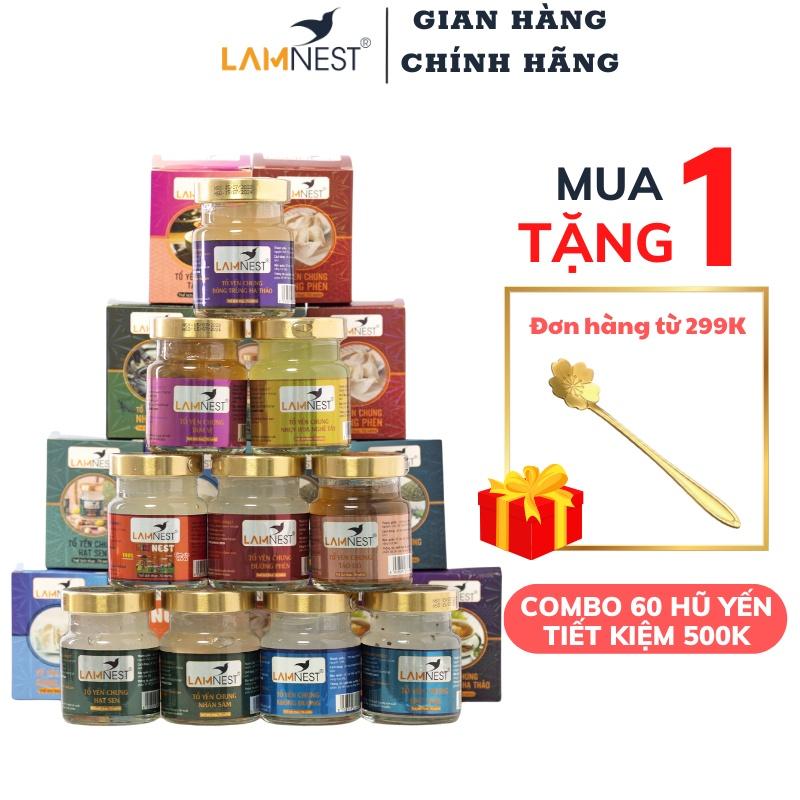 Combo 60 hũ Yến Sào Lamnest bổ sung dinh dưỡng tăng sức đề kháng - yensaocaocaplamnest