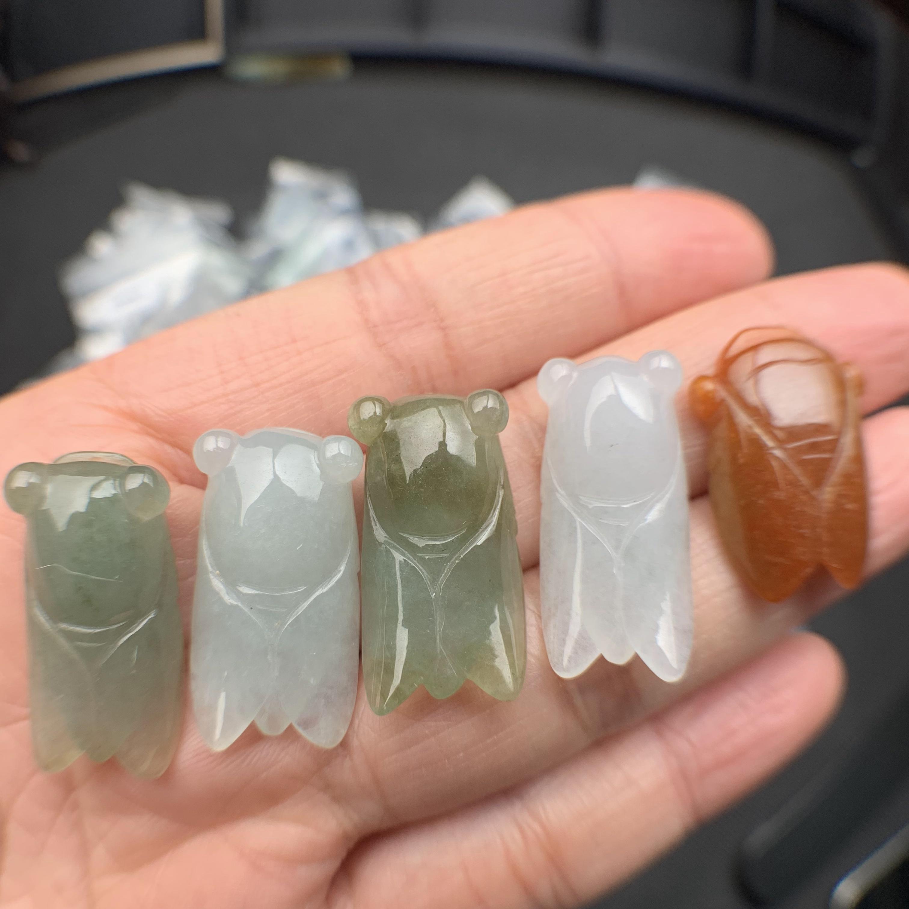Ve sầu ngọc phỉ thúy tự nhiên Jadeite A