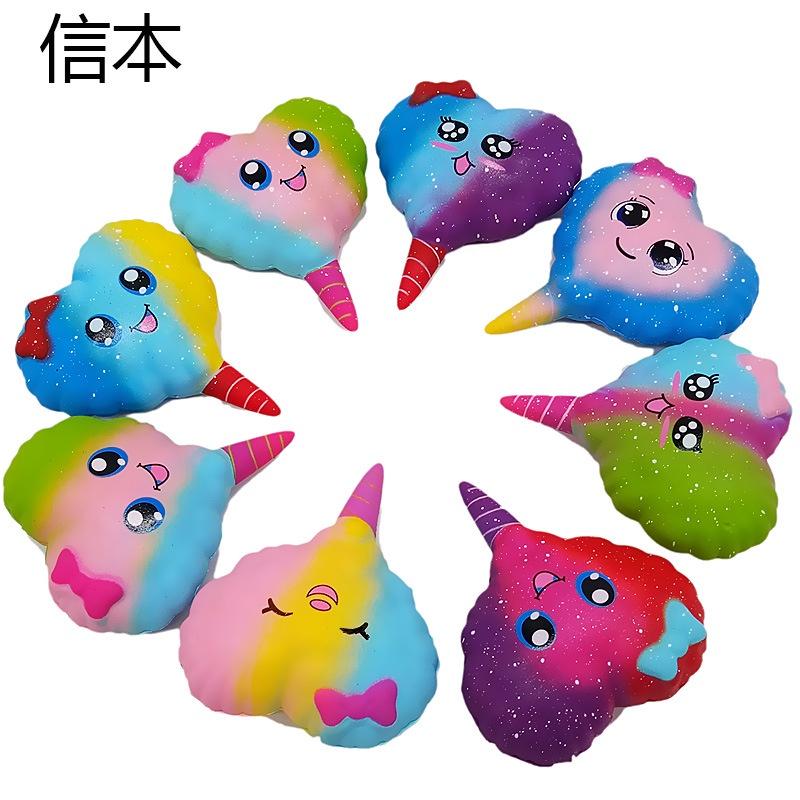 Squishy Lớn JUMBO Hình kẹo mút mây ngũ sắc Đồ Chơi Xốp Giảm Stress Hình mềm mịn dễ Thương đàn hồi Cho Bé