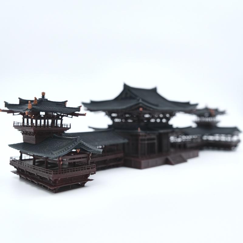 Mô hình tiểu cảnh PHẬT ĐIỆN PHƯỢNG HOÀNG - bán cạn - bể cá - hòn non bộ - terrarium - tinh xảo - chất lượng cao