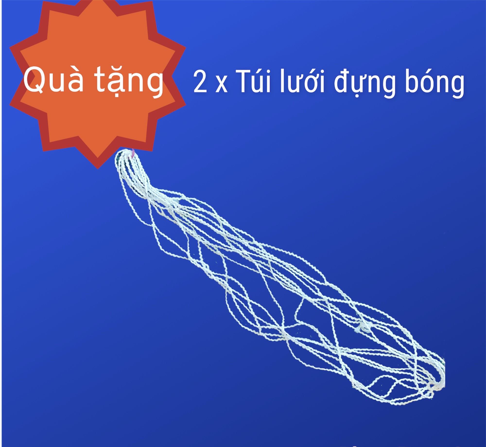 2 Túi lưới đựng bóng Loại 1 quả đựng Bóng Đá, Bóng Chuyền, Bóng Rổ