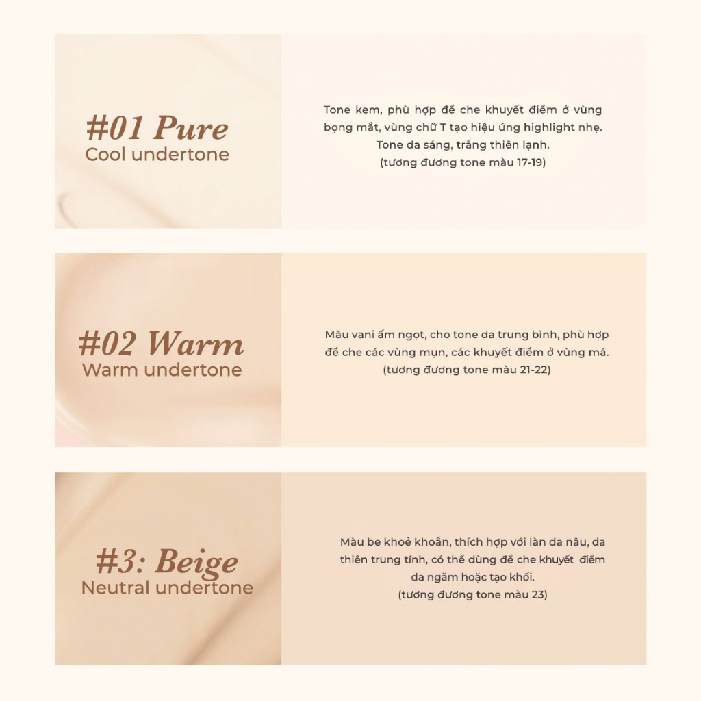 Kem che khuyết điểm Aperire Daydream Cover Tip Concealer 4.5ml - Che phủ toàn diện mỏng nhẹ lâu trôi - Màu 03 Beige