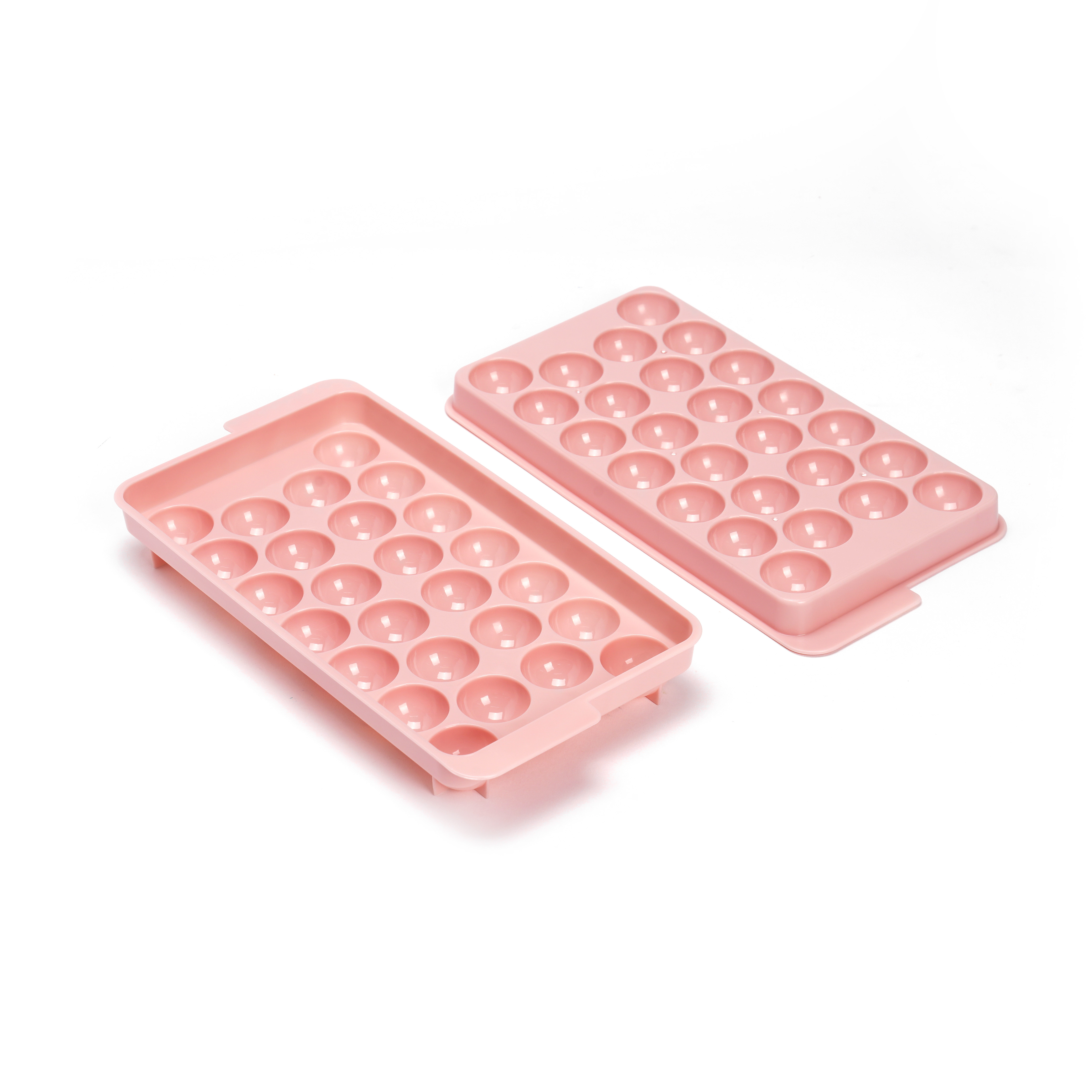 Khay nhựa làm đá 26 viên tròn - nhiều màu