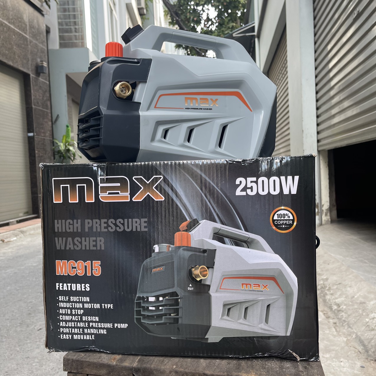 Máy Rửa Xe ABG MAX MC915 2500W Chỉnh Áp Lưu Lượng Lớn Áp Suất Cao Sử Dụng Trong Gia Đình Và Trong Công Nghiệp - Hàng Chính Hãng