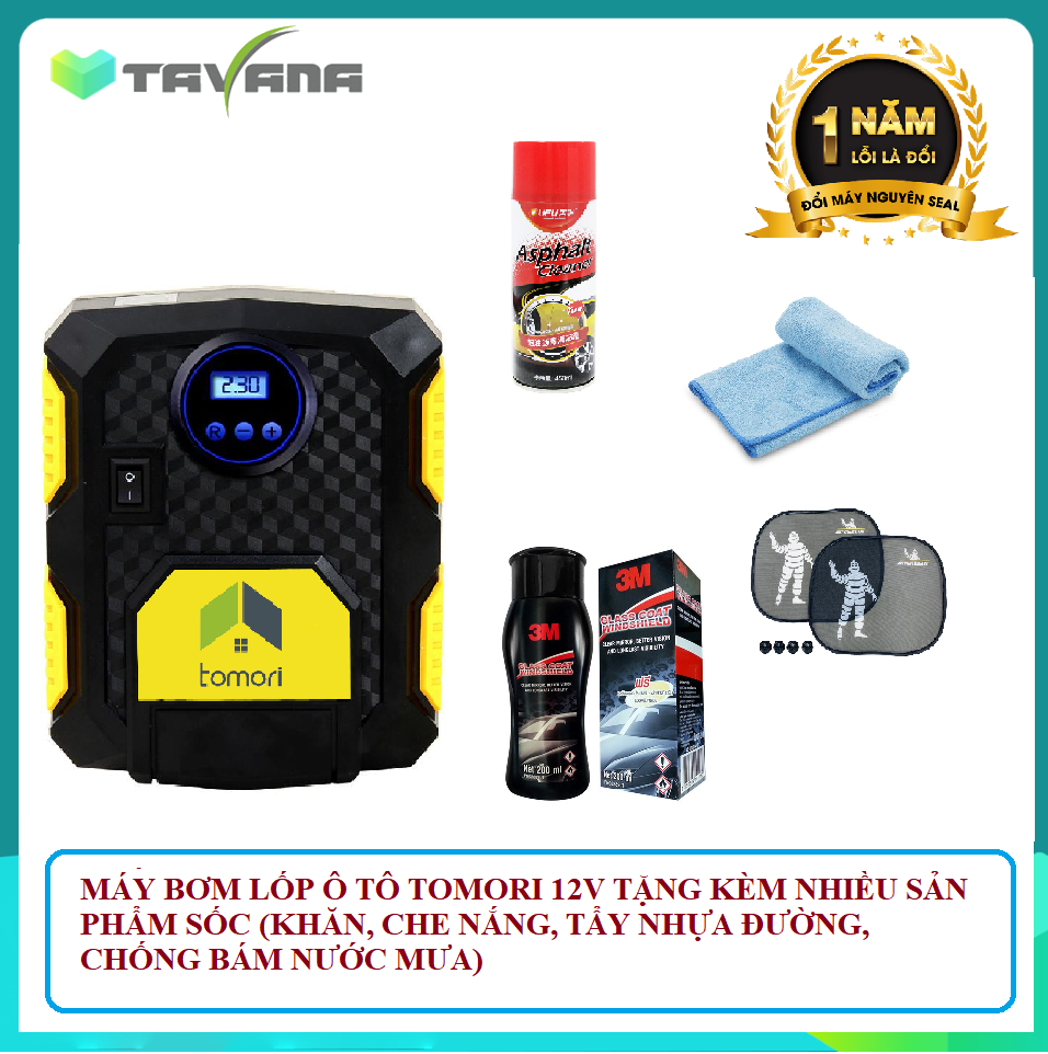 MÁY BƠM Ô TÔ 12V AC-01 TẶNG NHIỀU QUÀ SỐC