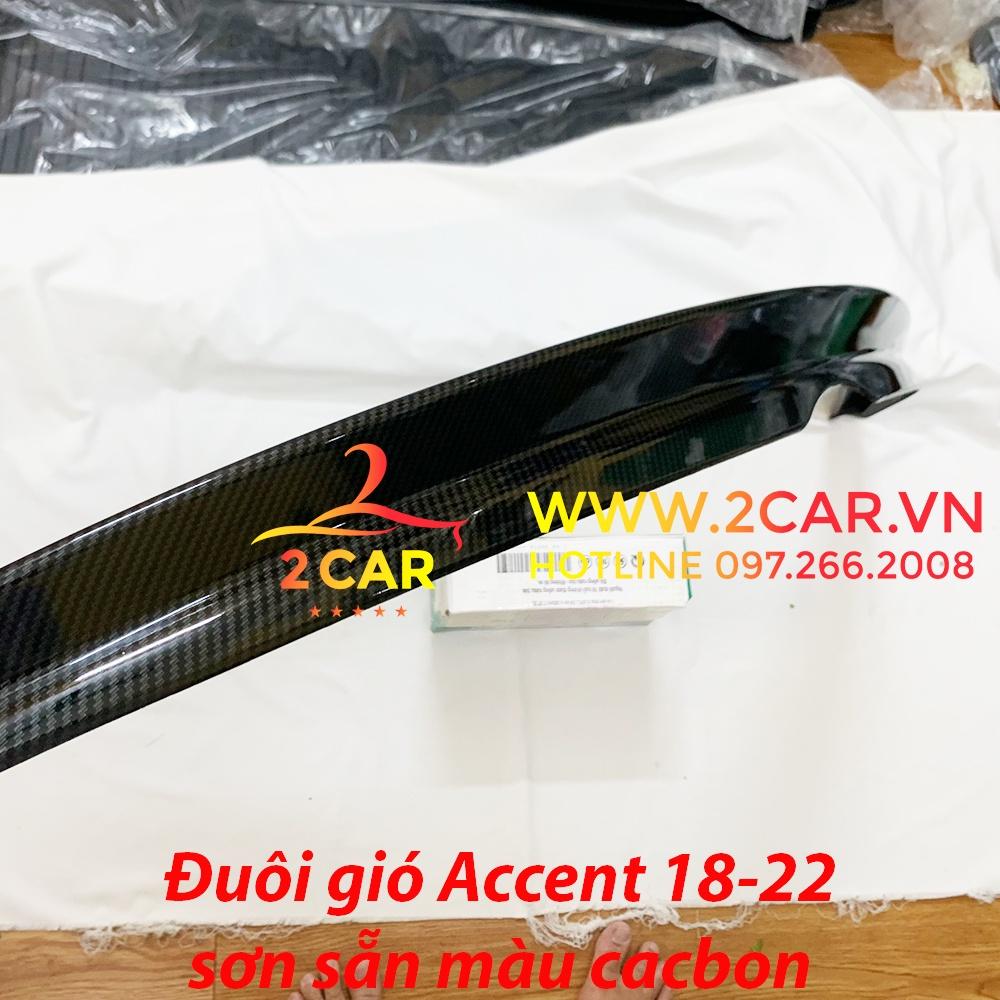 Đuôi gió liền cốp CARBON xe Hyundai Accent đời 2018-2023 sơn sẵn màu CACBON