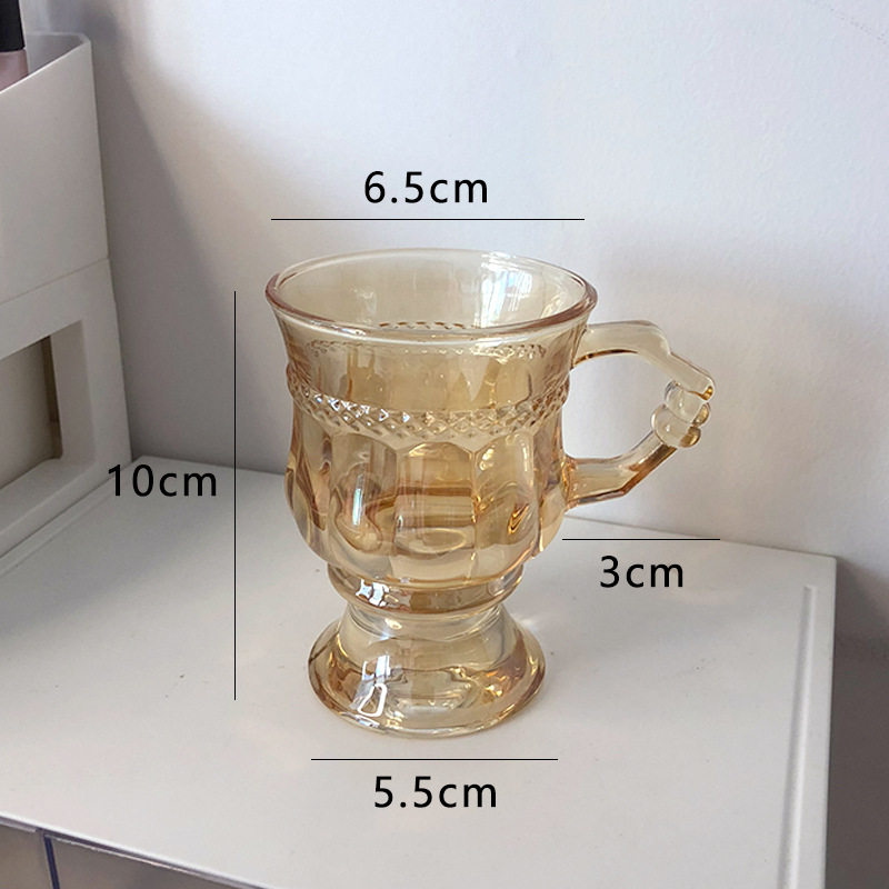 Ly cốc thủy tinh vintage hoàng gia sang trọng