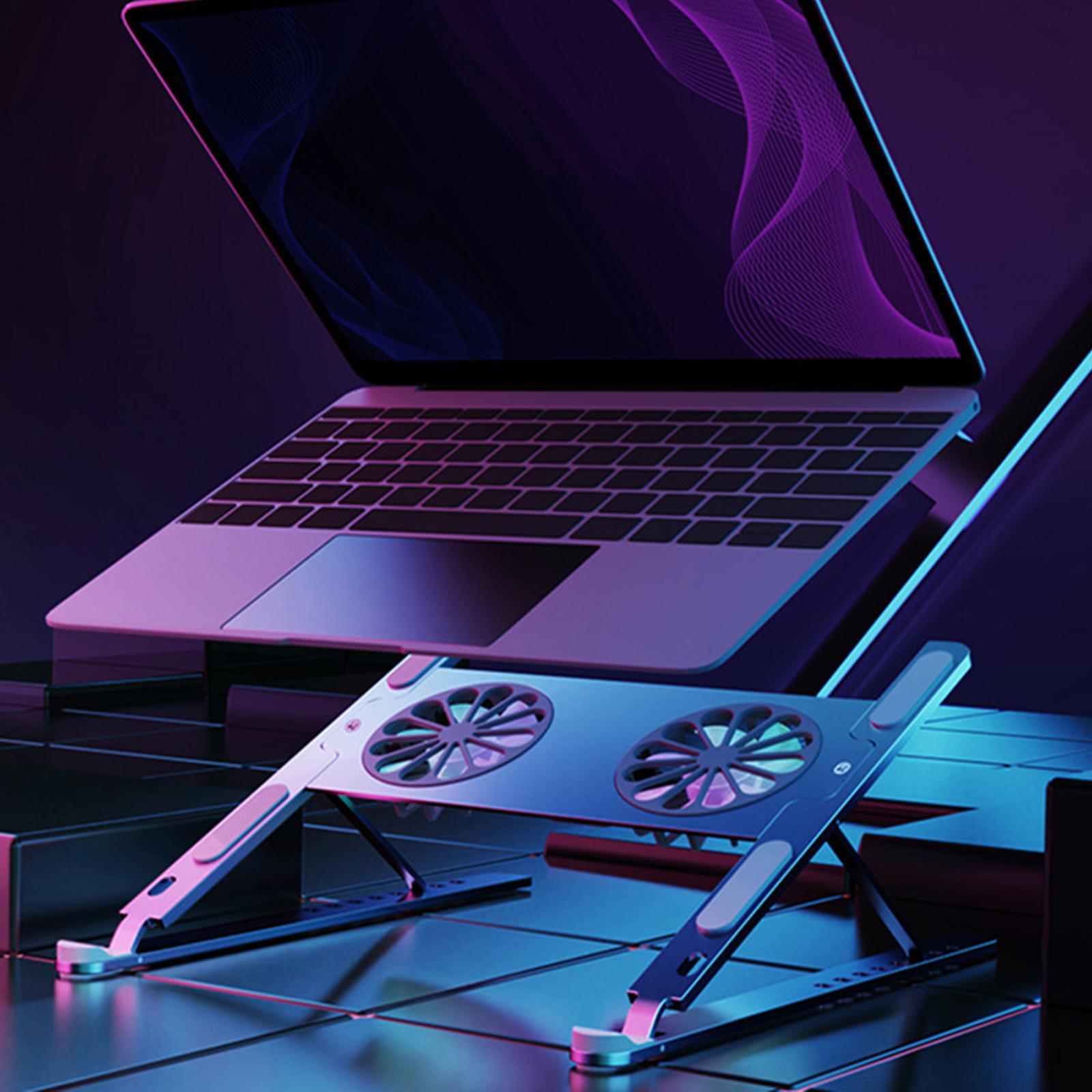 Laptop Stand Portable Folding with Removable Cooling Fan for Tablet