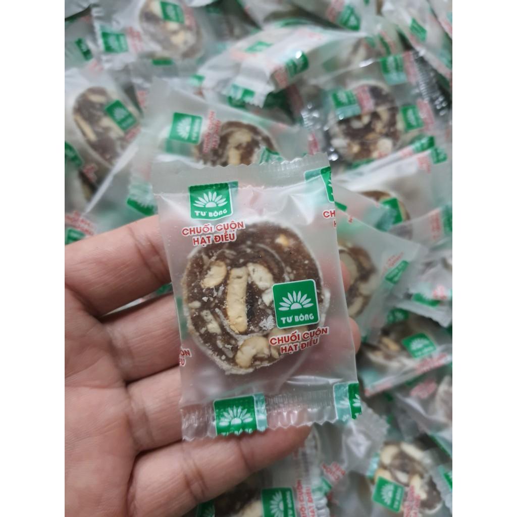 Bánh chuối phồng hạt điều Tư Bông cao cấp 350g - ít ngọt thơm ngon bổ dưỡng chánh gốc Đồng Tháp