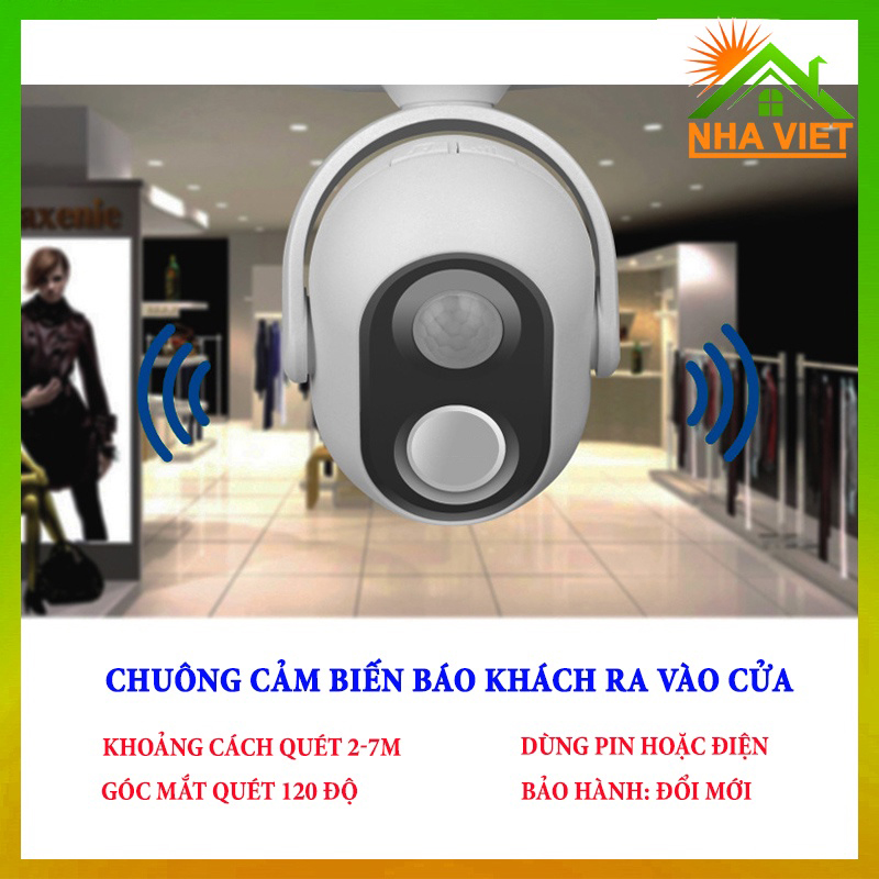 Chuông báo mở cửa ra vào cho cửa hàng