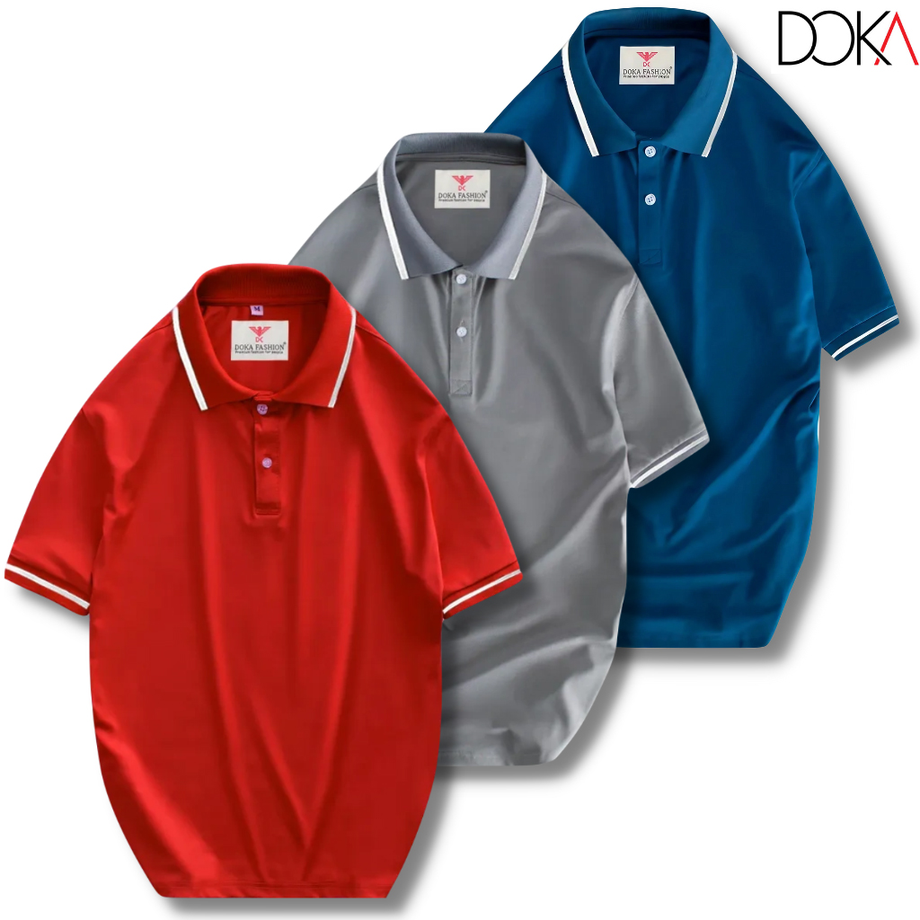 Combo 3 Áo Thun nam HÀNG HIỆU đa phong cách -  ĐB3QC16 - Vải thun cotton có điểm đặc biệt, thân thiện với làn da, co giãn và khả năng thấm hút tốt