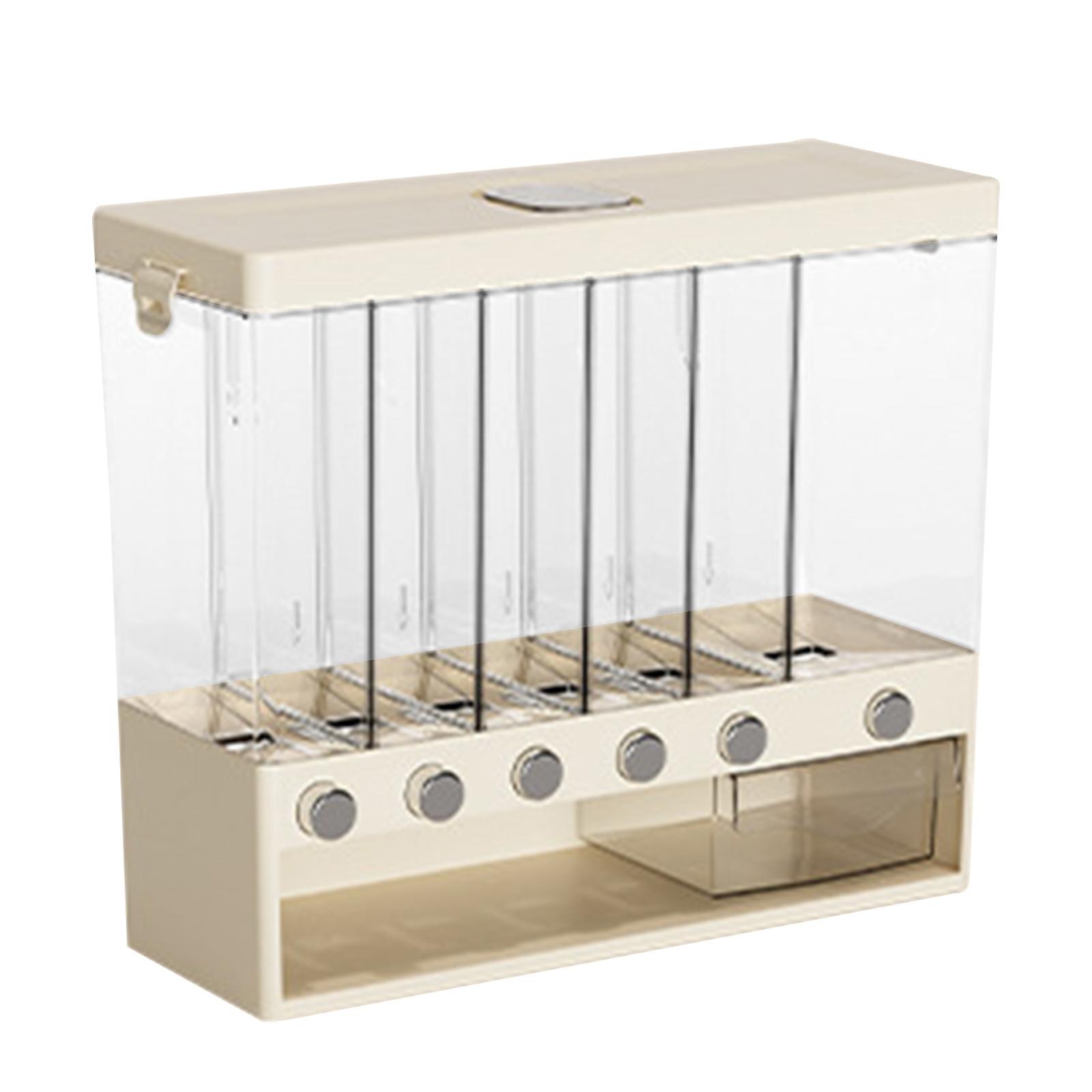 Cereal Dispenser Rice Storage Bucket Divided Rice Barrels 10kg Large Multifunctional Rice Dispenser Dry Food Dispenser for Household Kitchen