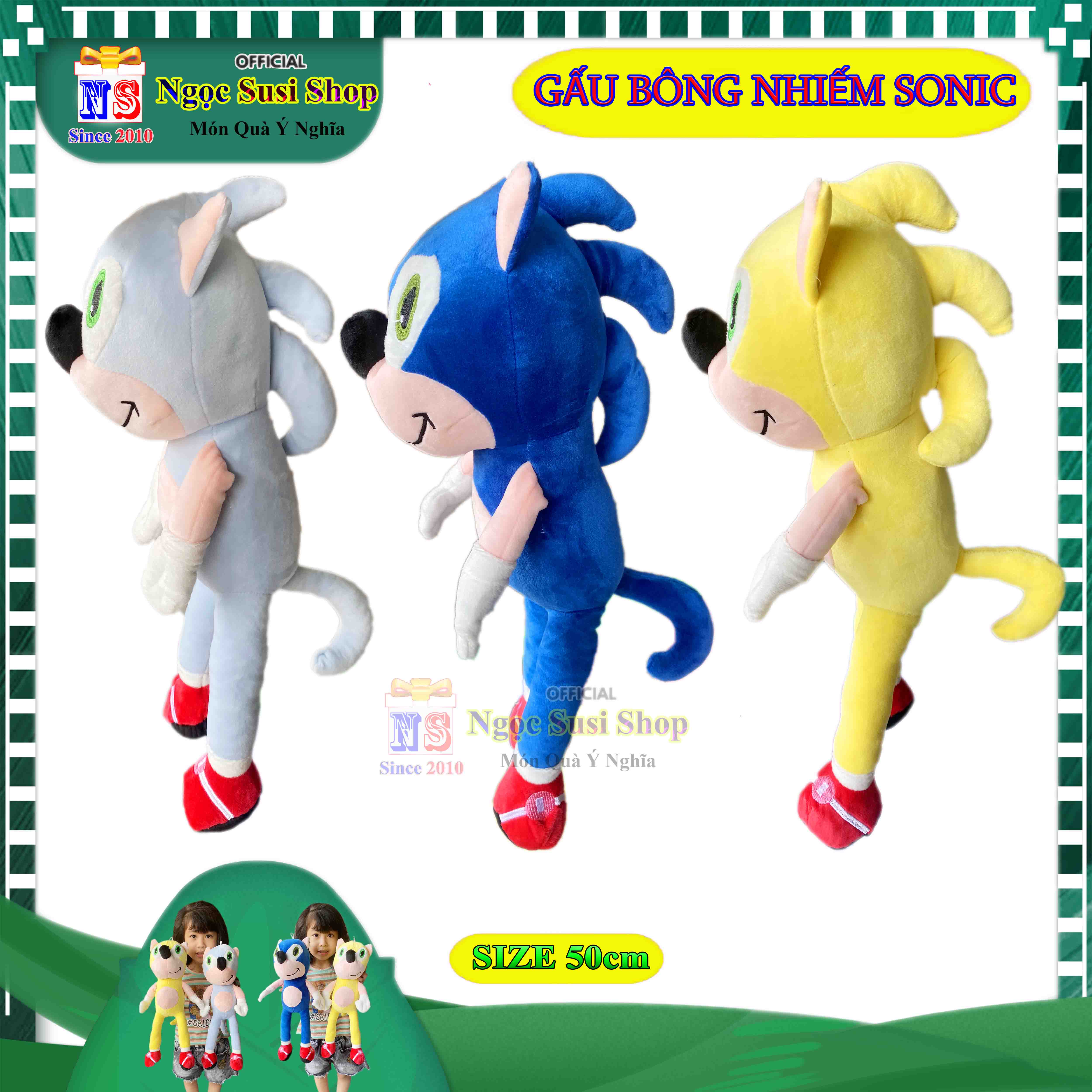 THÚ BÔNG GỐI ÔM NHIẾM SONIC CHO BÉ YÊU SIÊU CƯNG - THÚ BÔNG SONIC