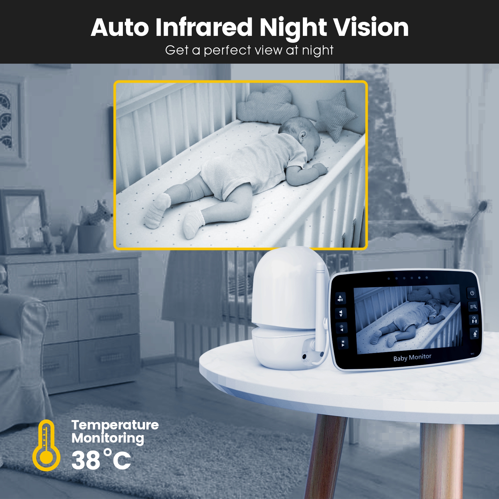 Máy báo khóc  mới mbk602 - Baby monitor without wifi