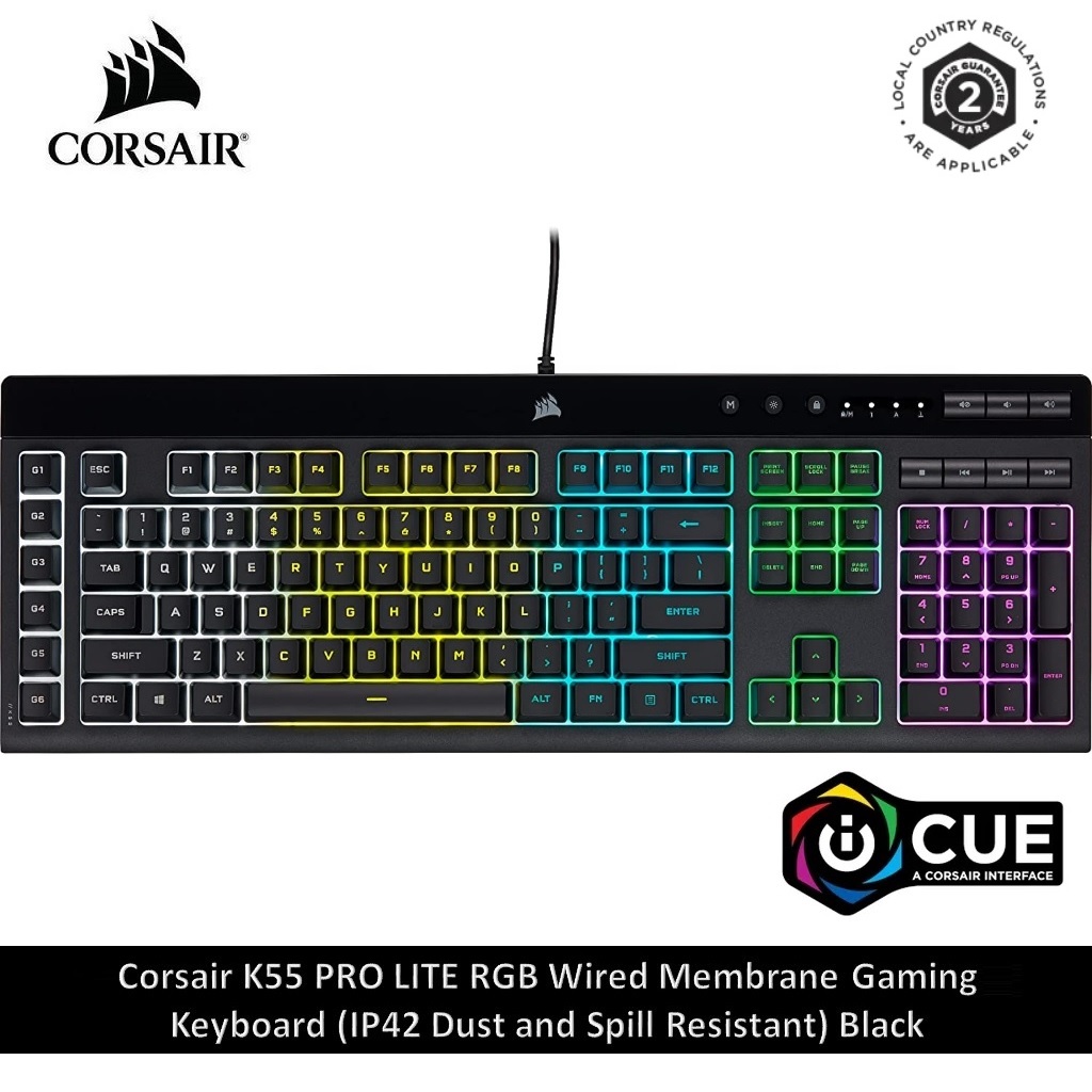 Bàn phím Corsair K55 PRO LITE RGB_Mới, hàng chính hãng