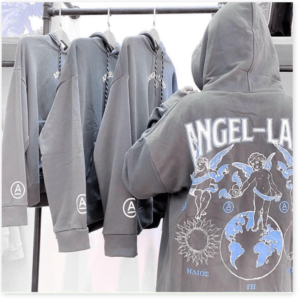 ÁO HOODIE NAM NỮ FORM RỘNG ANGLE - LAND NỈ NGOẠI 2 LỚP TP B.BY