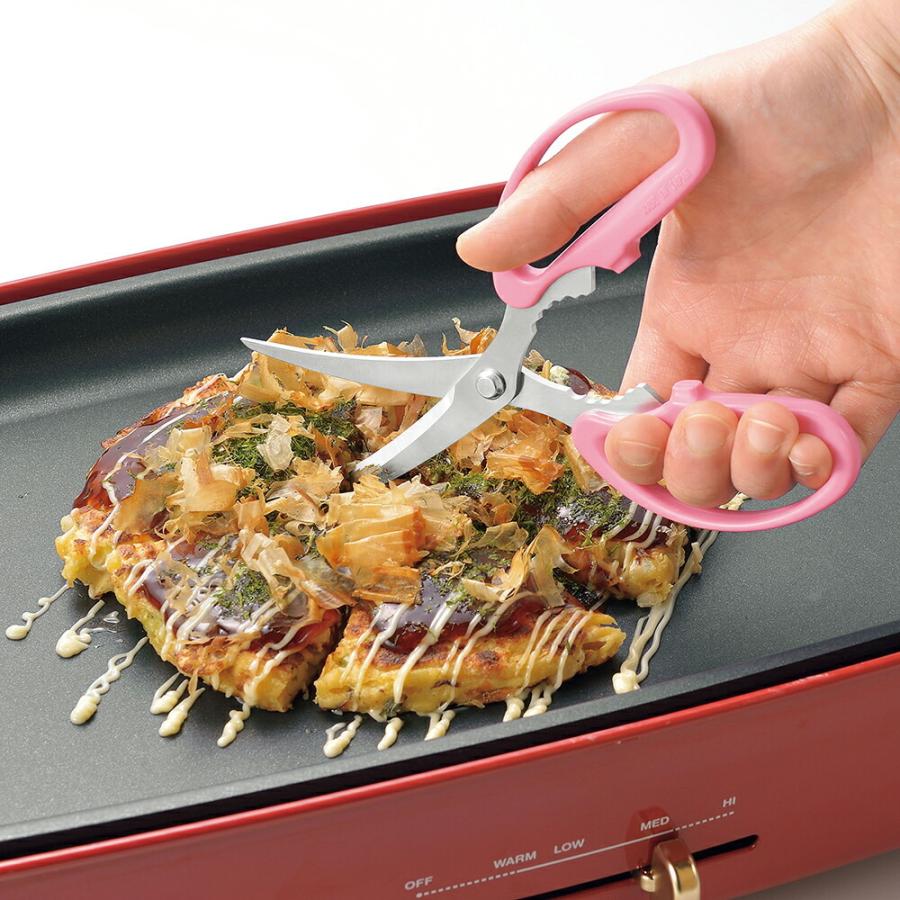 Kéo nhà bếp đầu cong siêu sắc bén Shimomura Yaki Party - Hàng nội địa Nhật Bản | Made in Japan