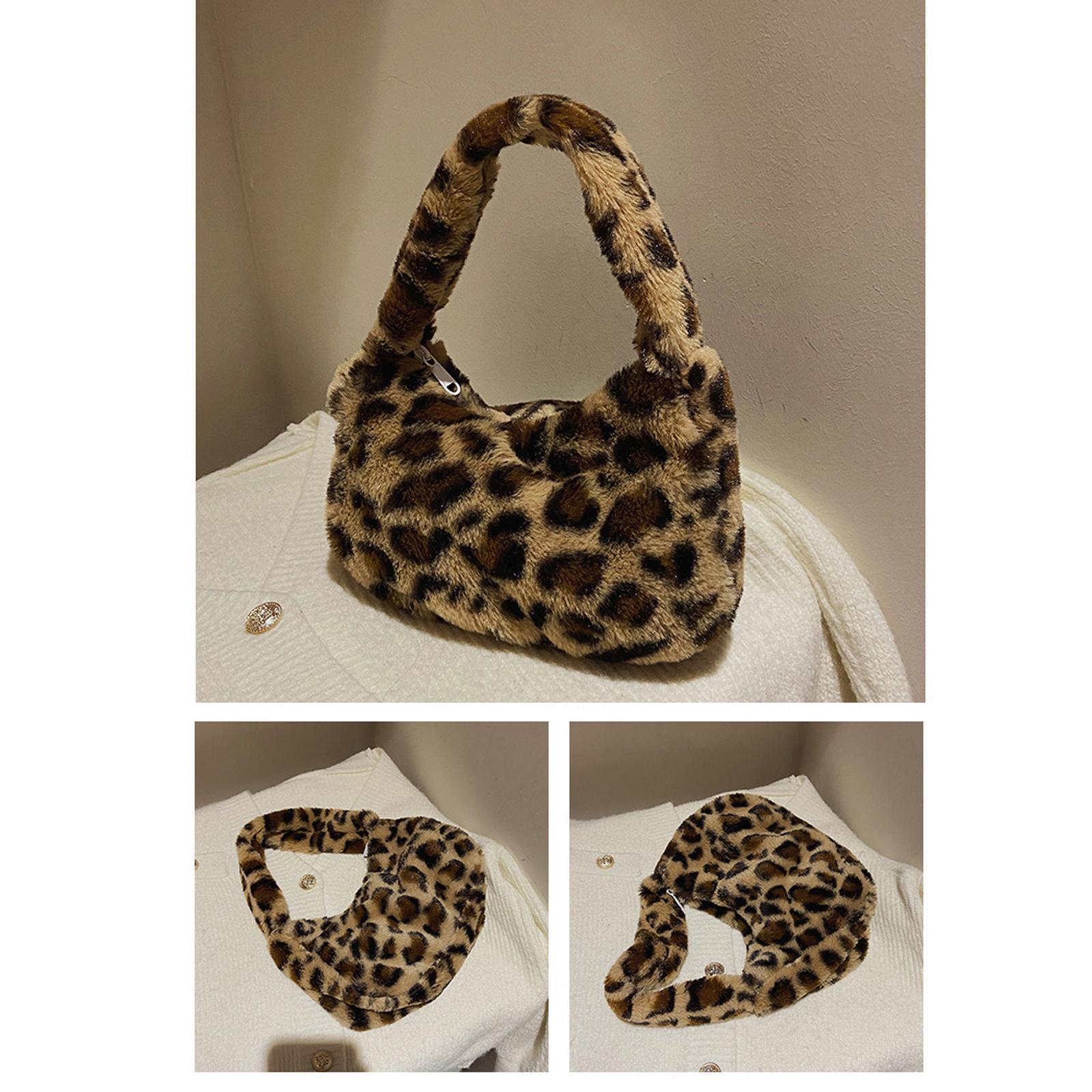 Trendy Women Plush Shoulder Bag Shopping Bag Big Capacity Ladies for Work
