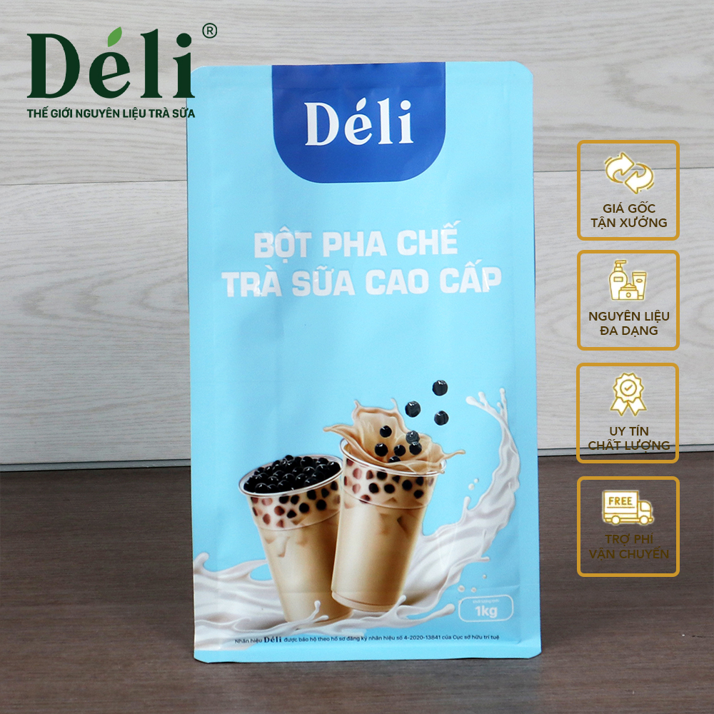 Hồng trà Déli 500gr +Bột pha trà sữa Déli1kg HSD: 12 tháng, Pha được trên 40ly