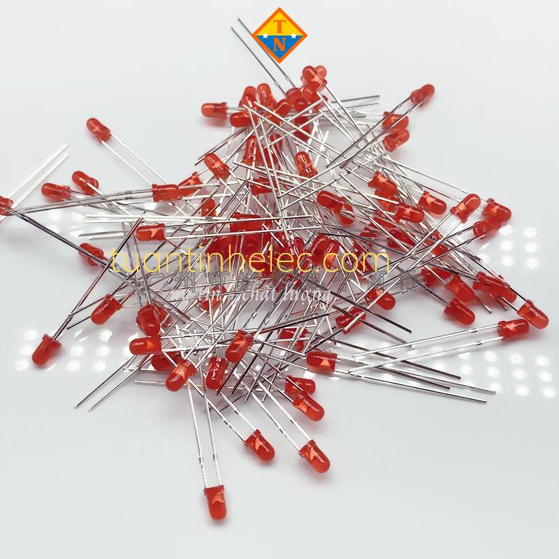 LED 3mm đơn sắc đỏ, lục, vàng, lam và trắng
