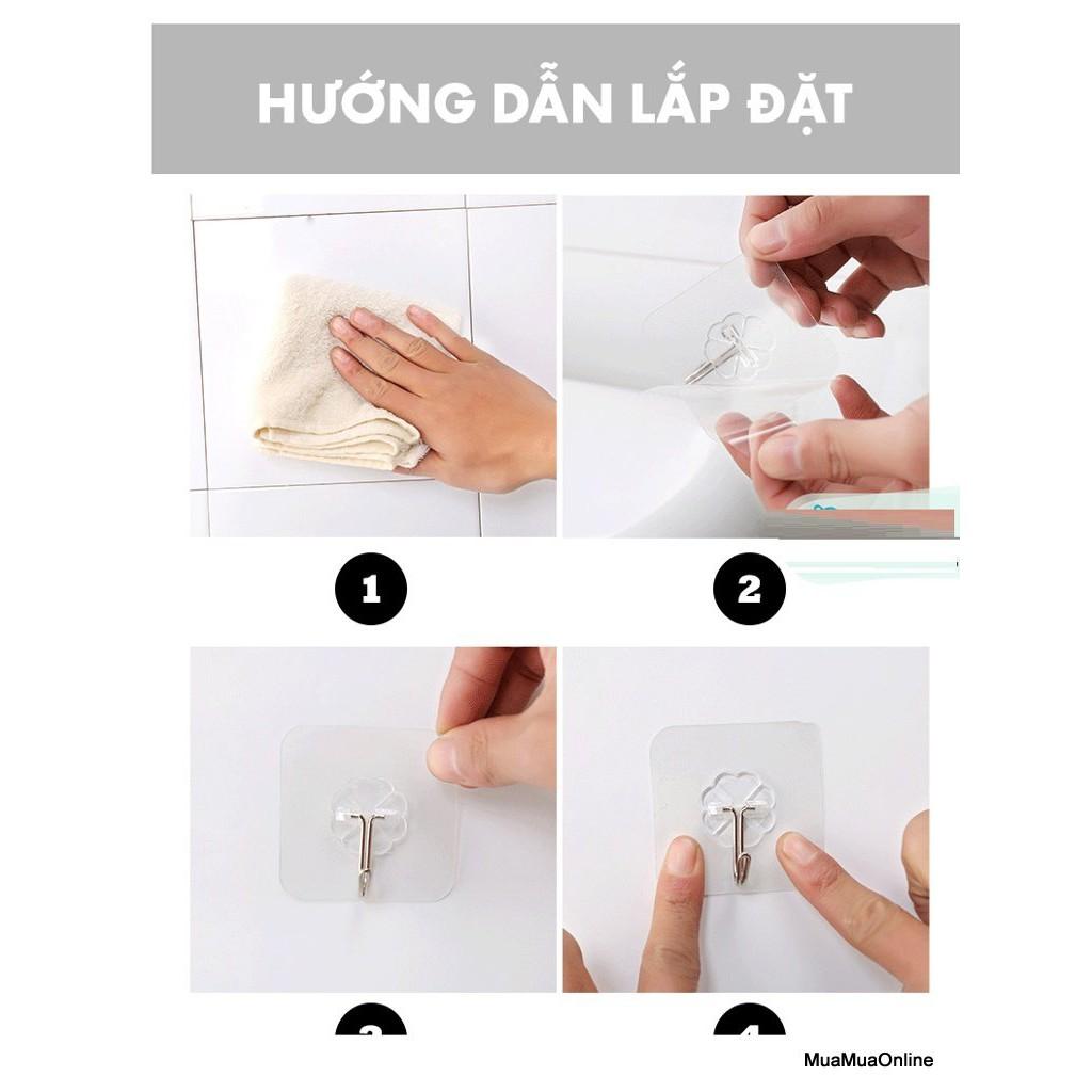 MÓC DÁN TƯỜNG MIỄN PHÍ GIAO HÀNG MÓC DÁN TƯỜNG TRONG SUỐT KẾT DÍNH TỐT TREO ĐỒ TIỆN DỤNG
