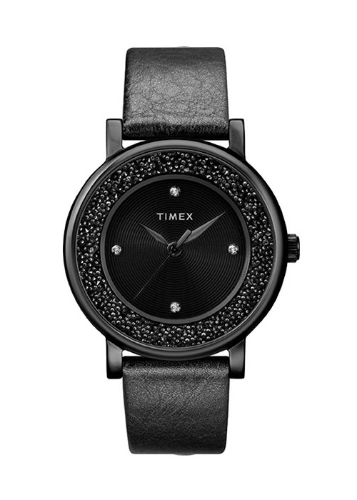 Đồng hồ Nữ Timex Crystal Opulence With Swarovski Crystals  Leather Strap Watch - TW2R93000 (38mm)