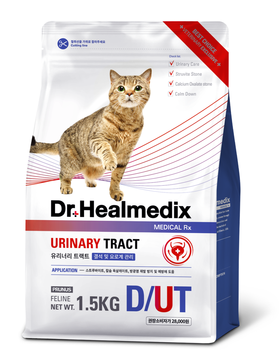 [1.5kg ]Hạt Cho Mèo Quản Lý Sỏi Thận Tiết Niệu Dr.Healmedix Urinary Tract Plus Feline D/UT