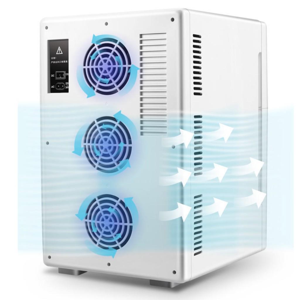 Tủ lạnh 20L LCD điều chỉnh nhiệt độ thiết kế 3 Quạt siêu mạnh COOLBOX
