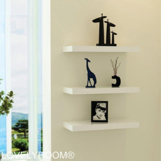 Combo 3 kệ treo tường thanh ngang - Kệ Treo Tường Gỗ Lõi Xanh Chống Ẩm +Tặng phụ kiện lắp đặt