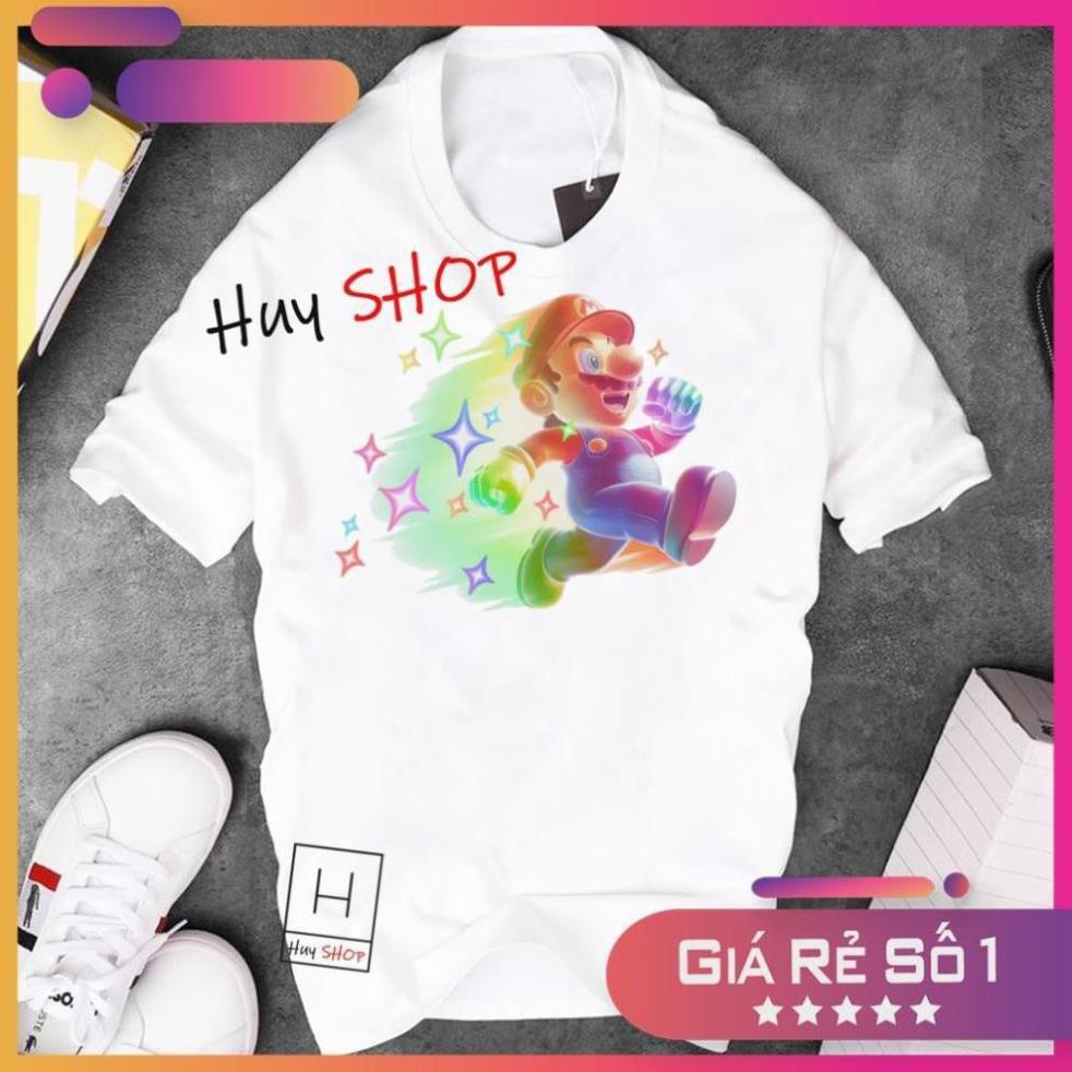Áo thun Mario Cute dễ thương - Áo thun Hàn Quốc Unisex - Áo thun tay lỡ - Áo thun cặp đôi - Áo thun Hàn Quốc 453