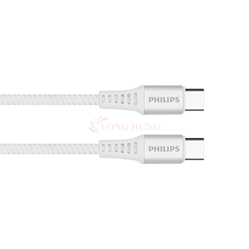 Cáp USB Type-C to Type-C Philips 100W PD3.0/4.0 1m DLC9530C/97 - Hàng chính hãng