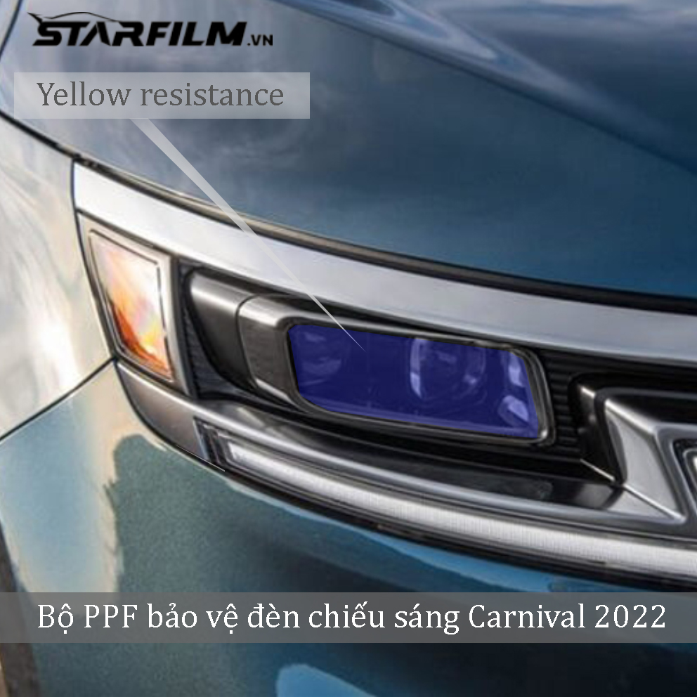 Hình ảnh KIA CARNIVAL 2022 PPF TPU đèn chiếu sáng chống xước tự hồi phục STARFILM