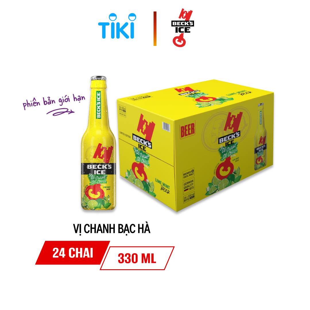 Thùng 24 Chai Bia Beck’s Ice Phiên Bản Giới Hạn (330ml / Chai)