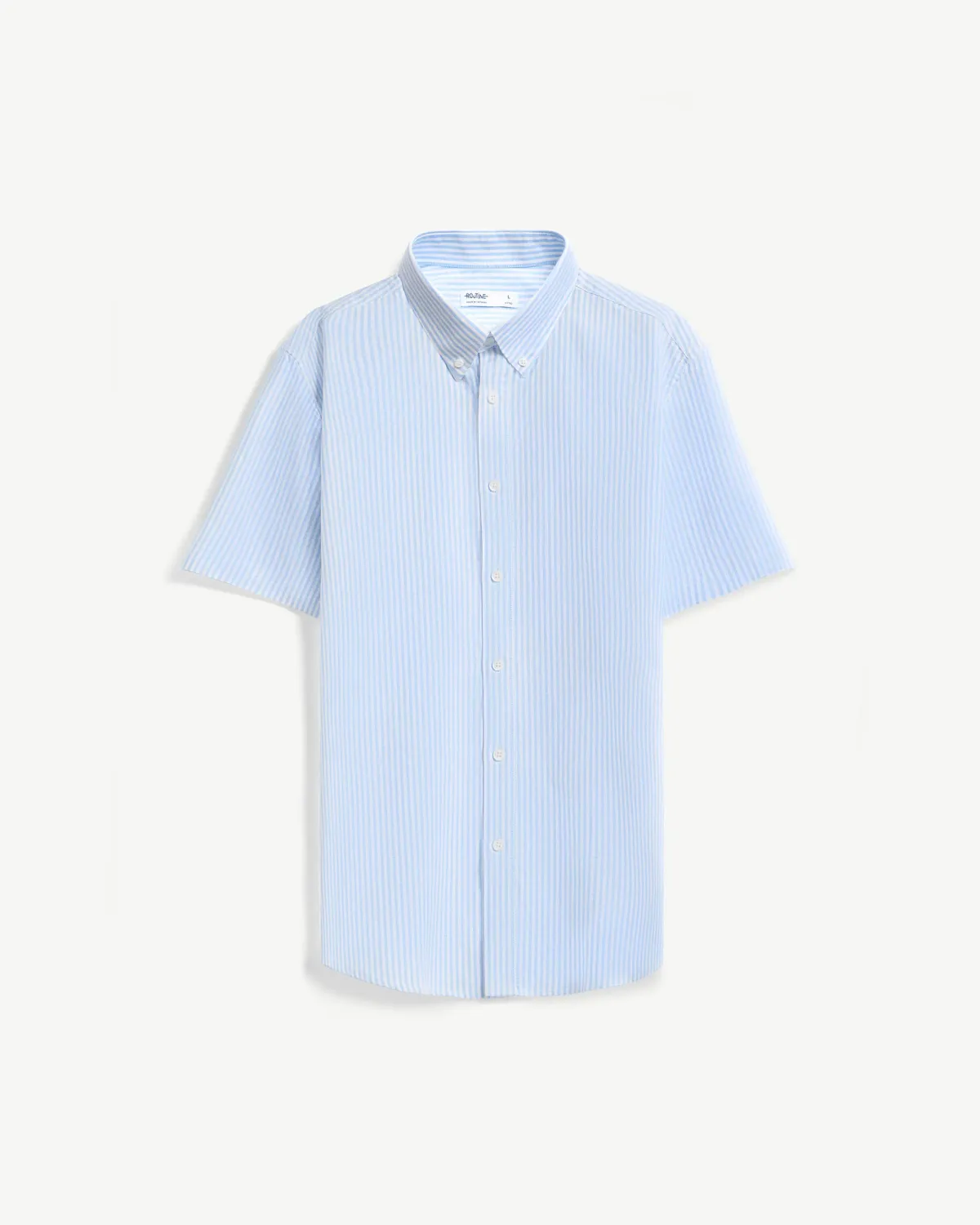 Áo sơ mi sọc ngắn tay vải oxford . Form Fitted - RT 10S25SHS001 | ROUTINE CÀ MAU