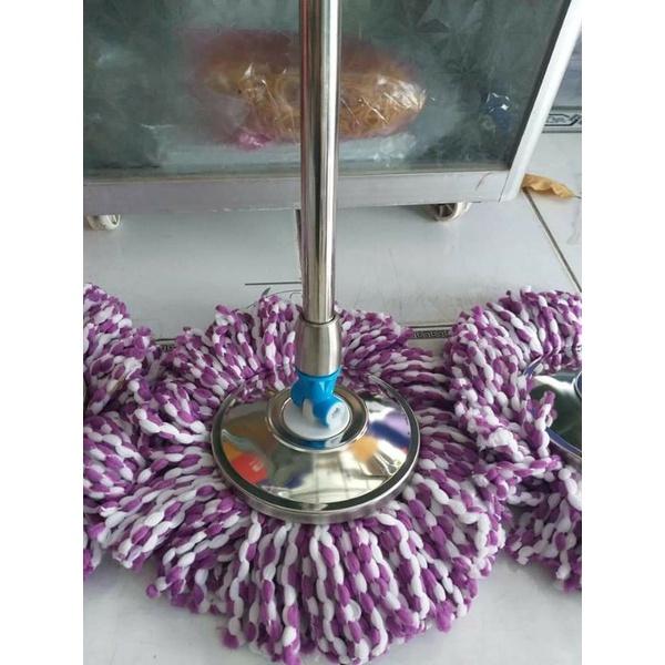 Bộ chổi lau nhà mâm inox xoay 360 độ hàng đẹp