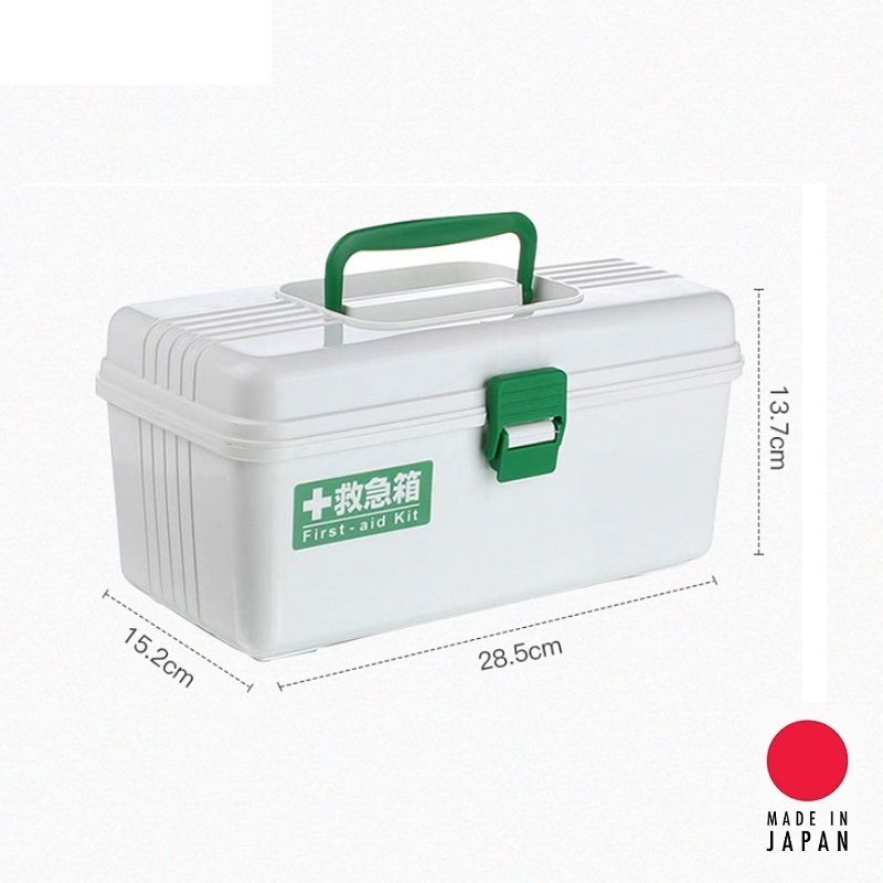 Hộp đựng thuốc & dụng cụ y tế Fudo Giken, thiết kế làm 2 ngăn dễ dàng phân chia đồ - nội địa Nhật Bản